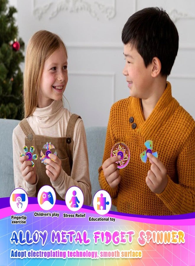 Lerifer 6 Pack Metal Fidget Spinner for Kids and Adults, Fidget Toys for Focus, Stress Relief, ADHD & Anxiety, Sensory Fidget Set for Blue Monday Relief - Image 5